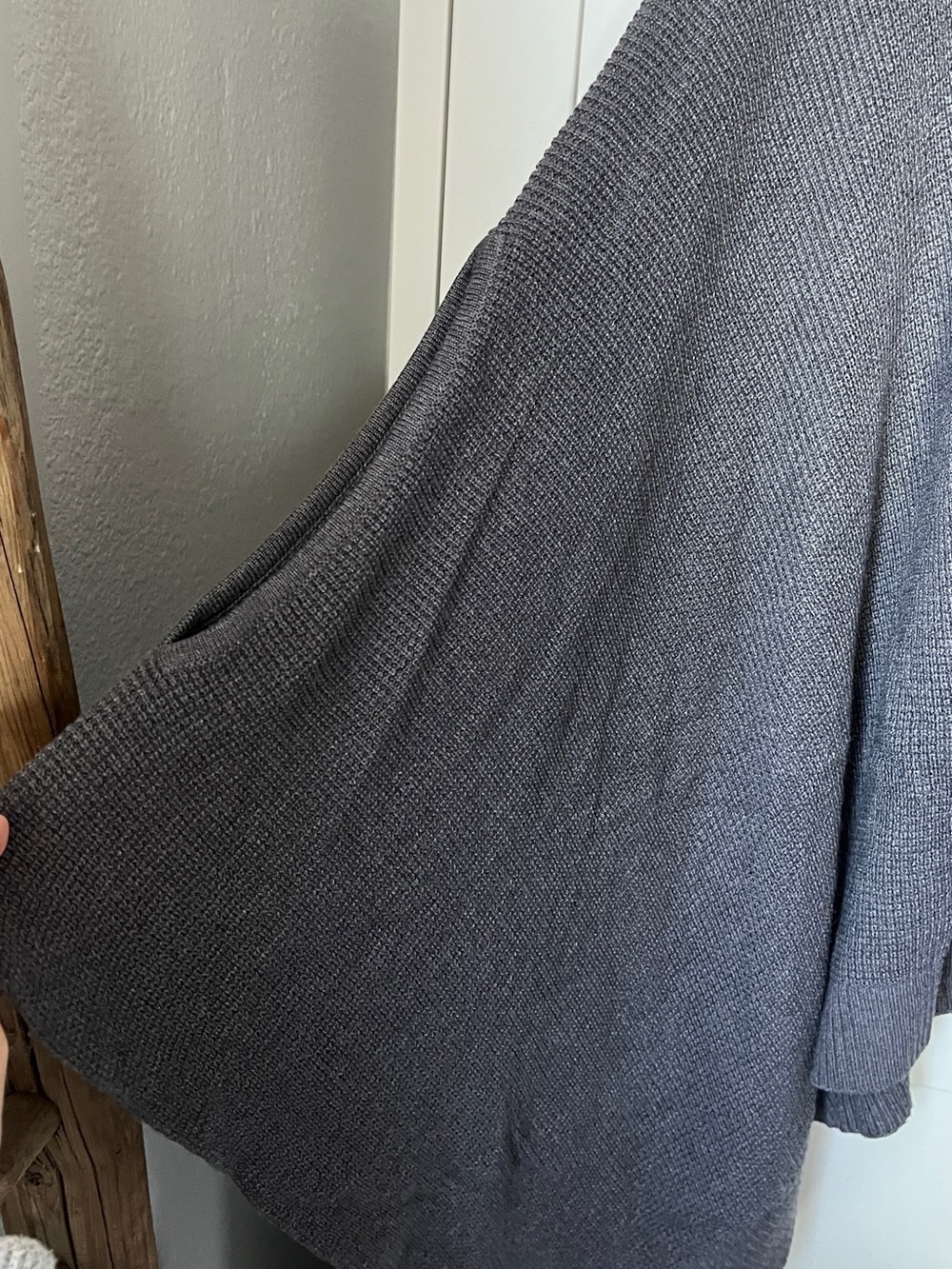 Lululemon Forward Flow Poncho Sweater - Dark Carbon Gray Knit Women's Sweater - Picture 3 of 9